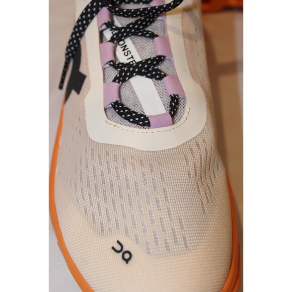 ON CLOUD WOMEN'S CLOUDMONSTER ATHLETIC RUNNING SHOES FLAME TUMERIC NWOB SZ 9 - Picture 3 of 5